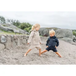 Hallon Kids Vindtät Jacka Beach Beige><noscript><img width=