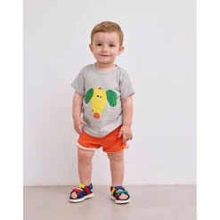 Happy Dog Baby T-shirt Heather Grey><noscript><img width=