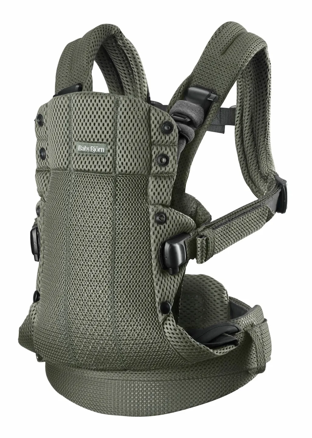 Harmony 3D Mesh Bärsele Dark Green>BabyBjörn Hot