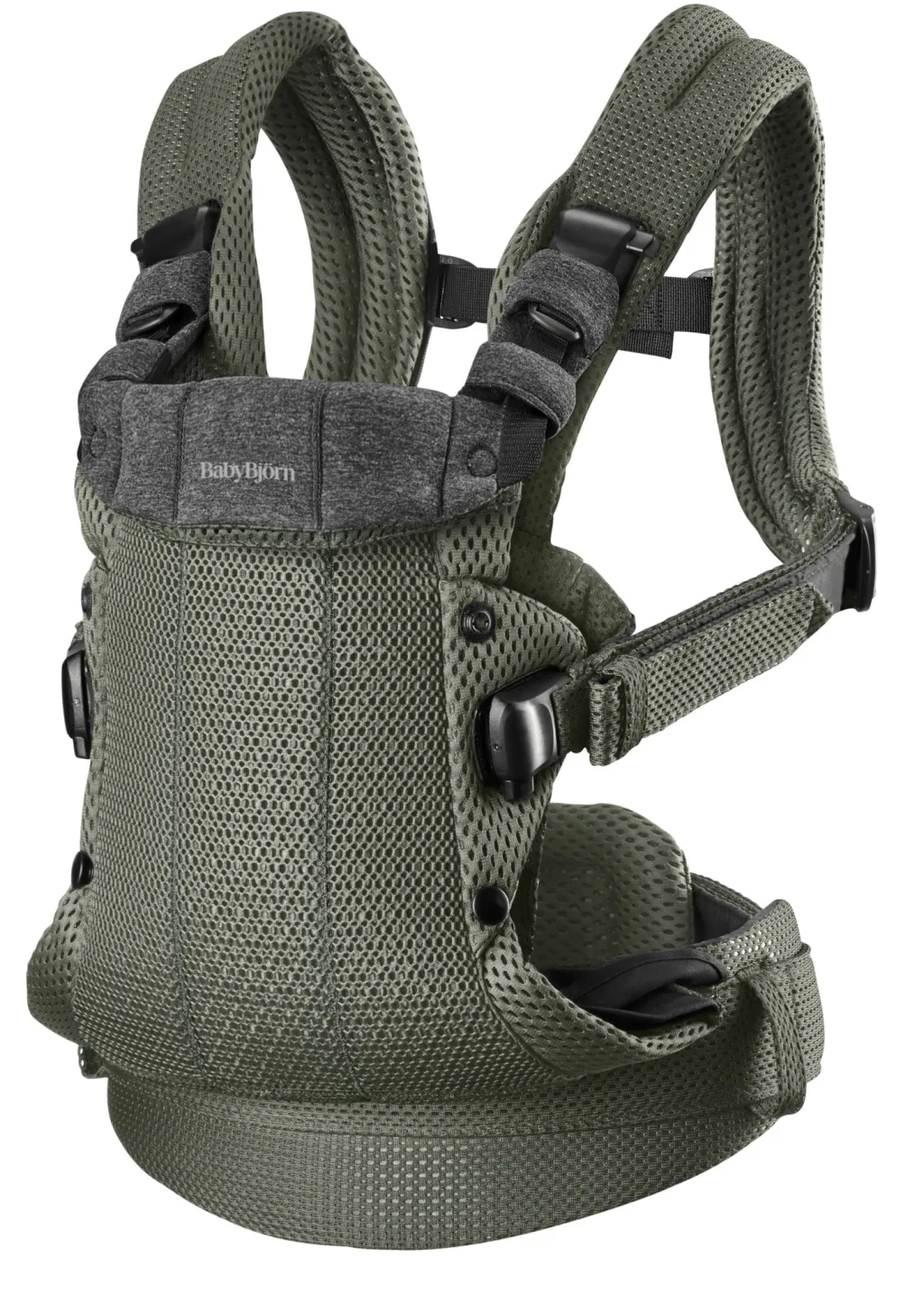 Harmony 3D Mesh Bärsele Dark Green>BabyBjörn Hot