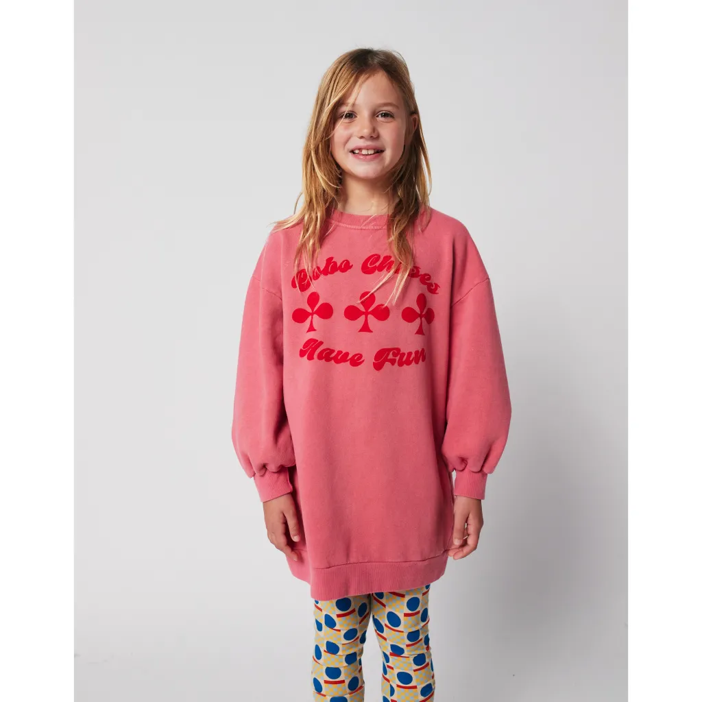 Have Fun Sweatshirtklänning Pink>Bobo Choses Sale