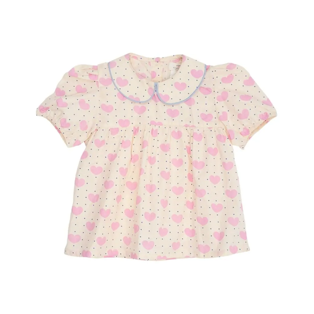 Heart & Dots Blus Heart Aop>Copenhagen Colors Clearance