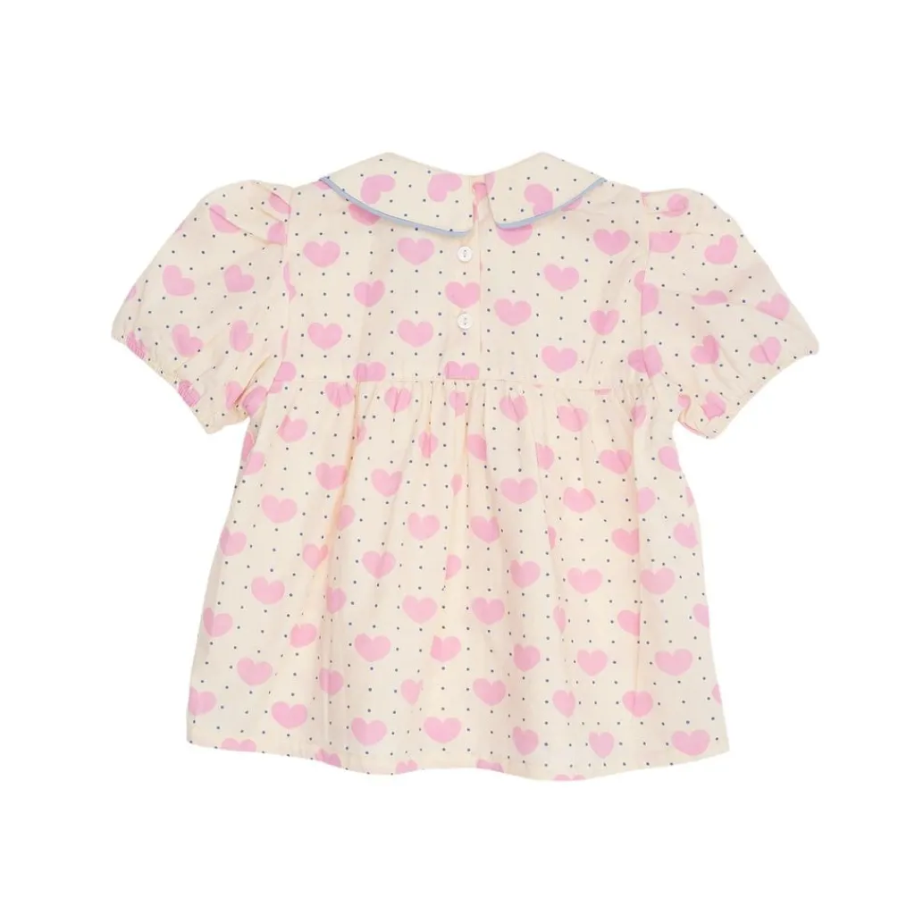 Heart & Dots Blus Heart Aop>Copenhagen Colors Clearance