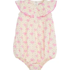 Heart & Dots Romper Med Volang Heart Aop>Copenhagen Colors New
