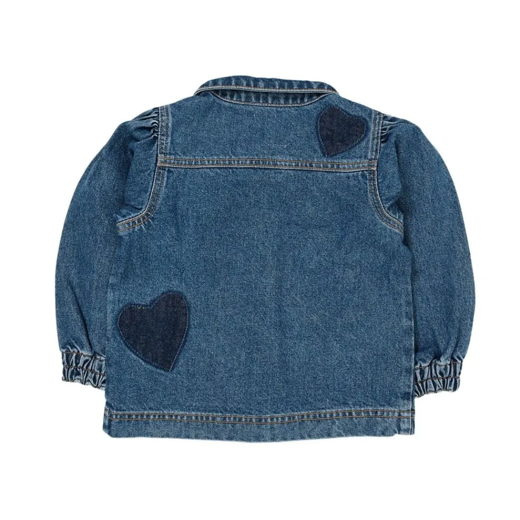 Hearts Ekologisk Denimjacka Indigo Blue Washed>Copenhagen Colors Online