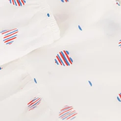 Hearts Klänning I Bomull Med Bloomer Avalanche Multicolor>Petit Bateau Best