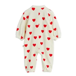 Hearts Velourjumpsuit White>Mini Rodini Clearance