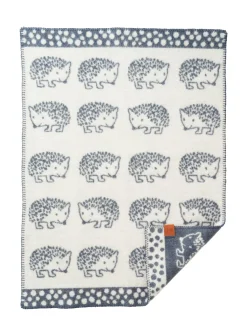 Hedgehog Filt I Ull Blue>Klippan Yllefabrik Best