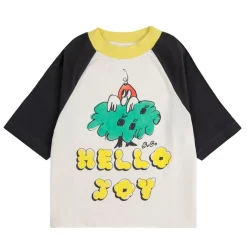 Hello Joy Ranglan T-shirt Med Ärmar Offwhite>Bobo Choses Discount