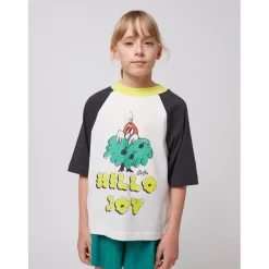 Hello Joy Ranglan T-shirt Med Ärmar Offwhite><noscript><img width=