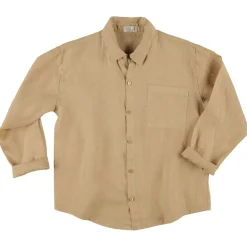 Henry Linneskjorta Beige>My Little Cozmo Clearance