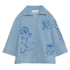 Herbarium Kortärmad Skjorta Light Blue>True Artist Discount