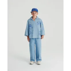 Herbarium Kortärmad Skjorta Light Blue>True Artist Discount
