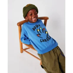 High Five Sweatshirt Blue>Bobo Choses Discount
