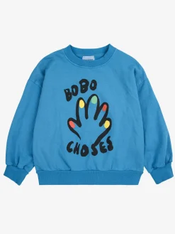 High Five Sweatshirt Blue><noscript><img width=