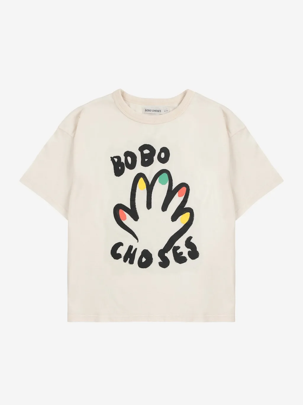 High Five T-shirt Offwhite>Bobo Choses Hot