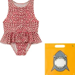 Hjärtmönstrad Baddräkt Röd>Stella McCartney Kids Sale