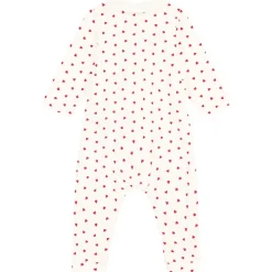 Hjärtmönstrad Bodysuit Gräddvit><noscript><img width=