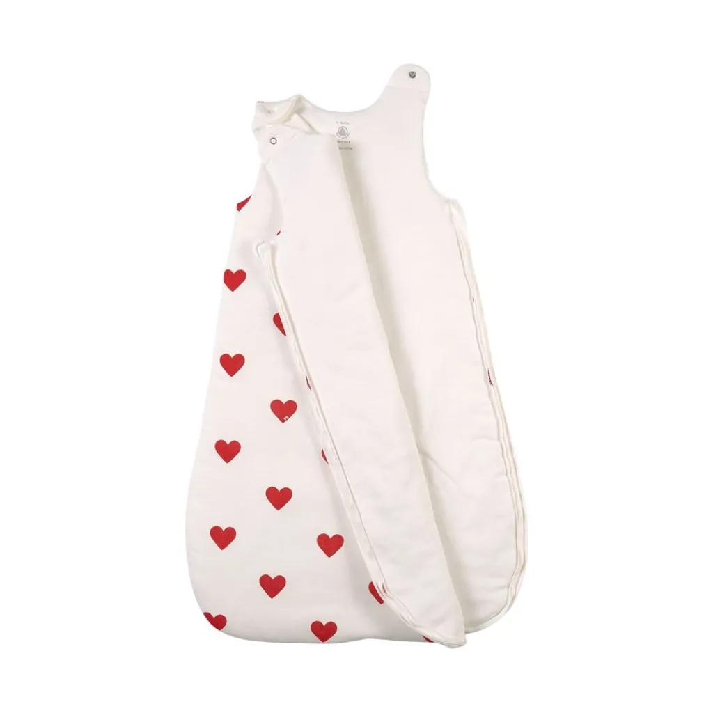 Hjärtmönstrad Sovpåse Gräddvit>Petit Bateau Online