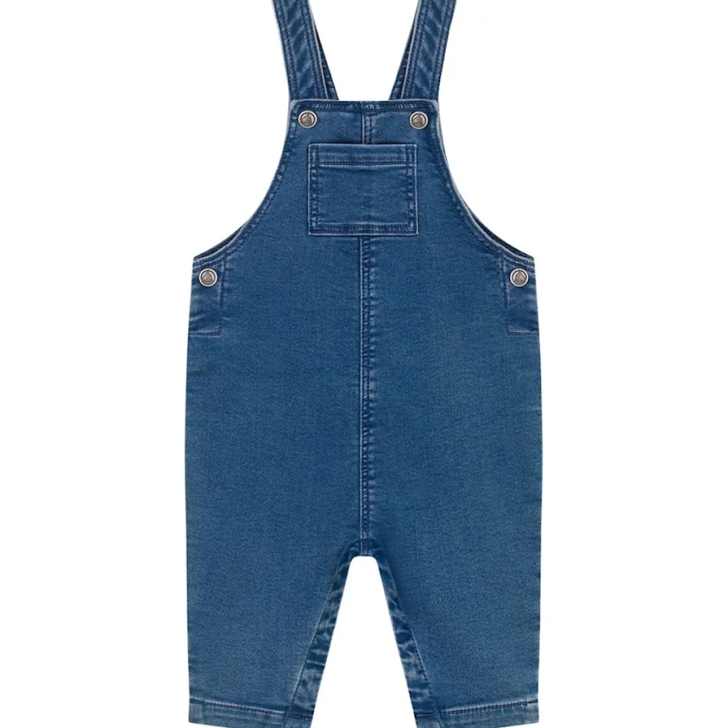 Hängselbyxor I Denim Bleu Delave>Petit Bateau Best