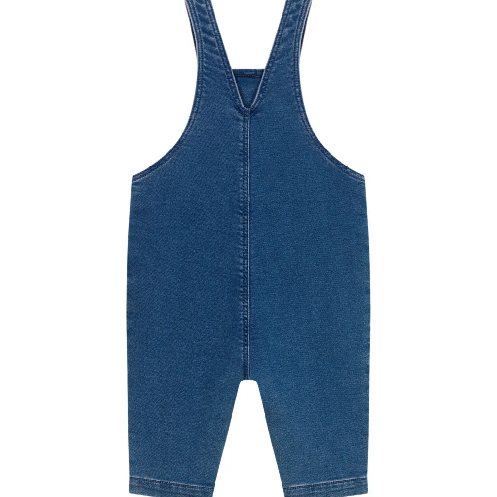 Hängselbyxor I Denim Bleu Delave>Petit Bateau Best