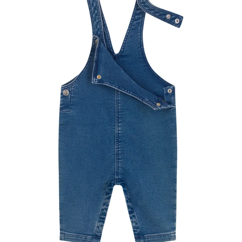 Hängselbyxor I Denim Bleu Delave>Petit Bateau Best