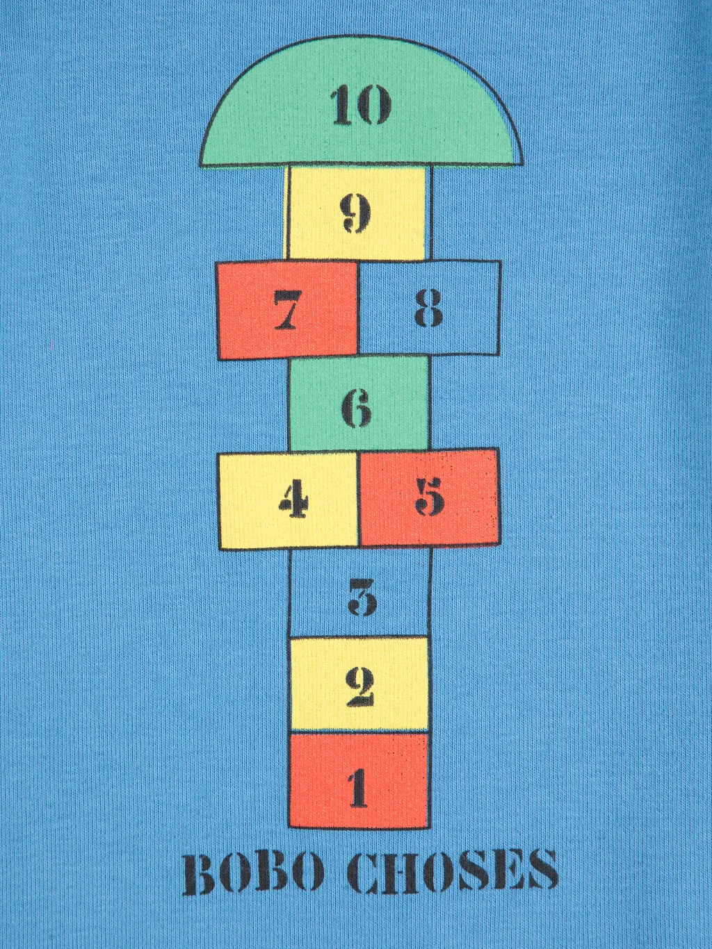 Hopscotch Långärmad Body Blue>Bobo Choses Clearance