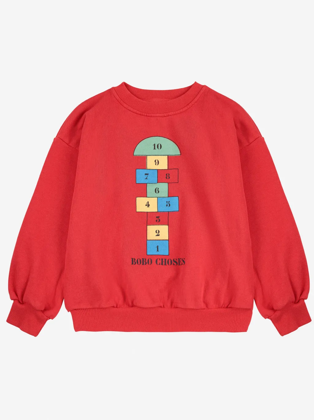 Hopscotch Sweatshirt Red>Bobo Choses Best
