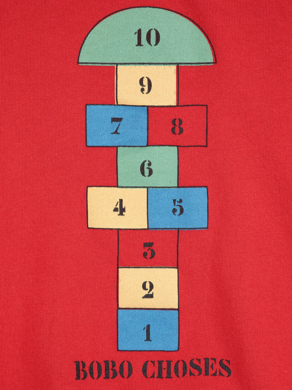 Hopscotch Sweatshirt Red>Bobo Choses Best