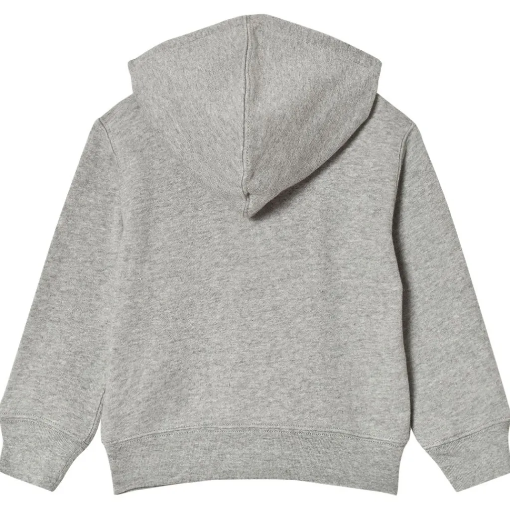 Huvtröja Med Dragkedja I Bomullsfleece Dark Sport Heather>Ralph Lauren