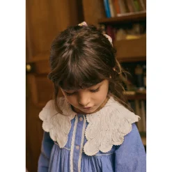 Hyacinte Vävd Klänning Blue Chambray><noscript><img width=