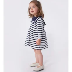 Iconic Bretonrandig Klänning Blanc Bleu><noscript><img width=