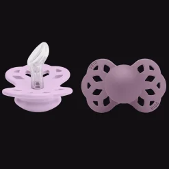 Infinity 2-pack Anatomiska Silikonnappar Violet Sky Mauve>BIBS Discount