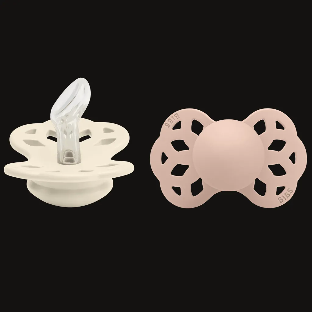 Infinity 2-pack Anatomiska Silikonnappar Ivory Blush>BIBS New