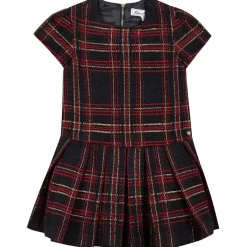 Jacquard Lurexklänning Navy>Tartine et Chocolat Online