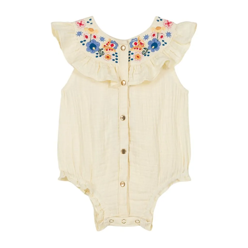Jade Romper Lemon>Louise Misha Outlet