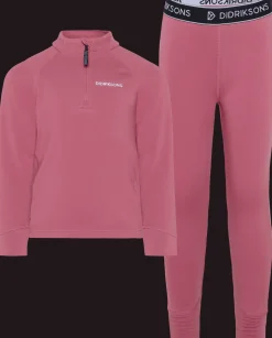 Jadis Kids 5 Baselayer-set Heather Pink>Didriksons