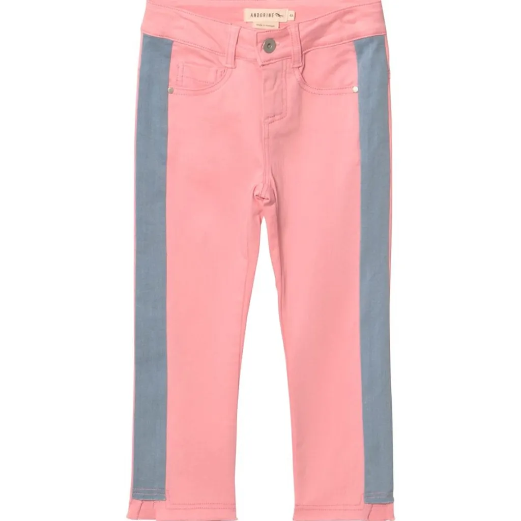 Jeans Rosa med Blå Revärer>Andorine Clearance