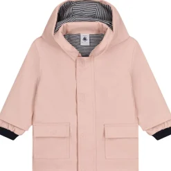 Jersey-fodrad Regnjacka Ljusrosa>Petit Bateau Clearance