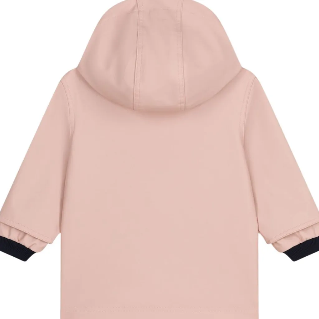Jersey-fodrad Regnjacka Ljusrosa>Petit Bateau Clearance