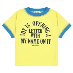 Joy Is T-shirt Light Yellow>Bobo Choses Sale