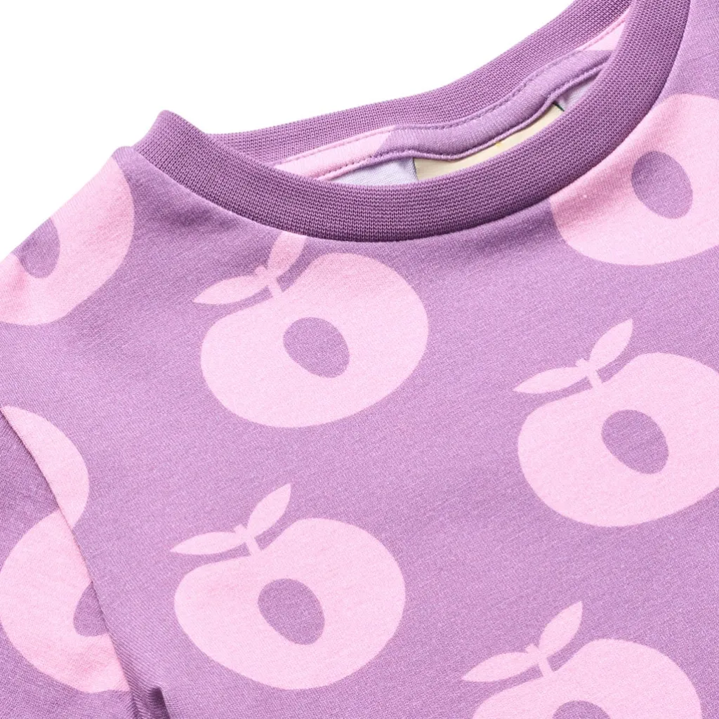 Jubilee Nattlinne Set Med Äpplen Lila Purple Iris>Småfolk New