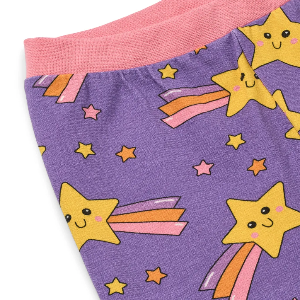 Jubilee With Shooting Stars Nattkläder Set Royal Purple>Småfolk Clearance