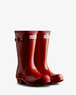Junior Originals Gloss Gummistövlar Military Red>Hunter New
