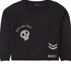 K Print Stickad Tröja Svart>IKKS Outlet