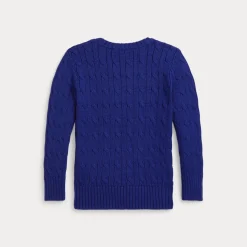 Kabelstickad Tröja Classic Azure>Ralph Lauren Best