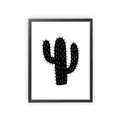 Kaktus Poster Svart>XO Posters