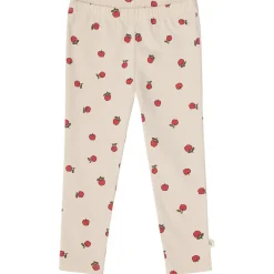Kalle GOTS Mönstrade Leggings Med Äpplen Gräddvit>Buddy & Hope Discount