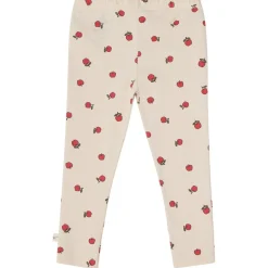 Kalle GOTS Mönstrade Leggings Med Äpplen Gräddvit>Buddy & Hope Discount
