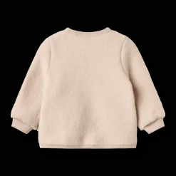 Kari Ullfleecekofta Pale Lilac>Wheat